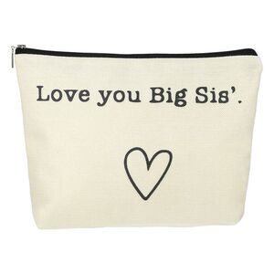 Love You Big Sis Makeup Gift Idea Presents Organizer Bag Travel Toiletry Bags